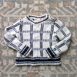 Bonpoint Wool Alpaca Blend Chunky Sweater Girls Kids
